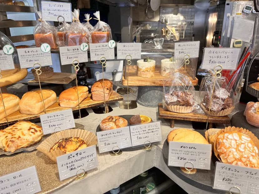 the mentaiko french bread, cut to show the sauce