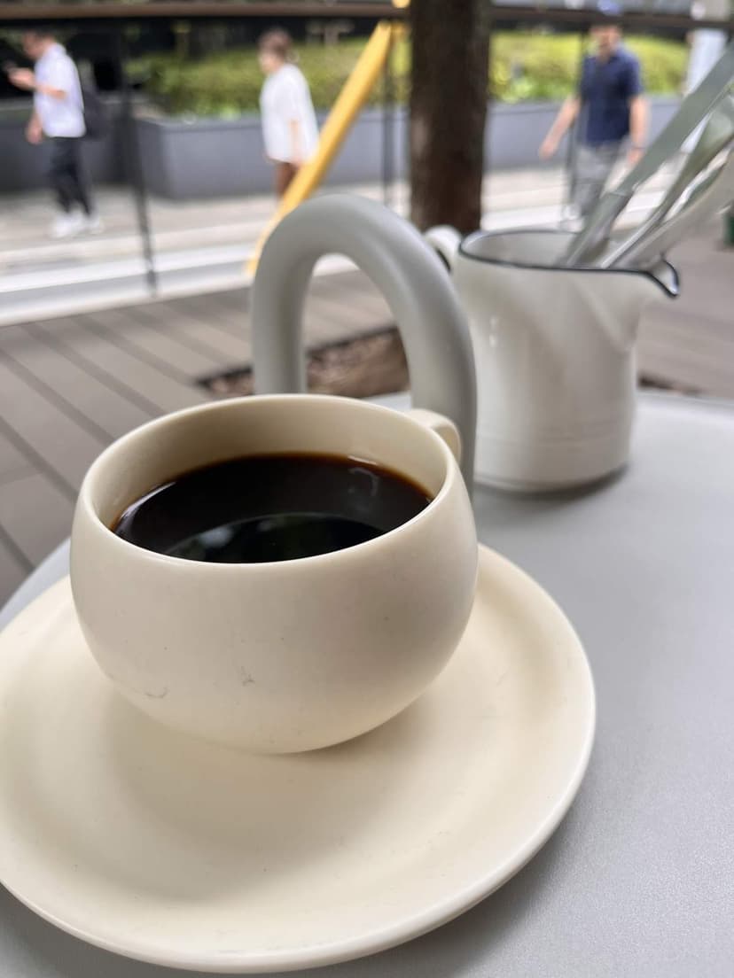 Morning coffee on the terrace