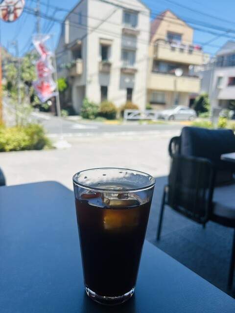 Iced coffee on the terrace
